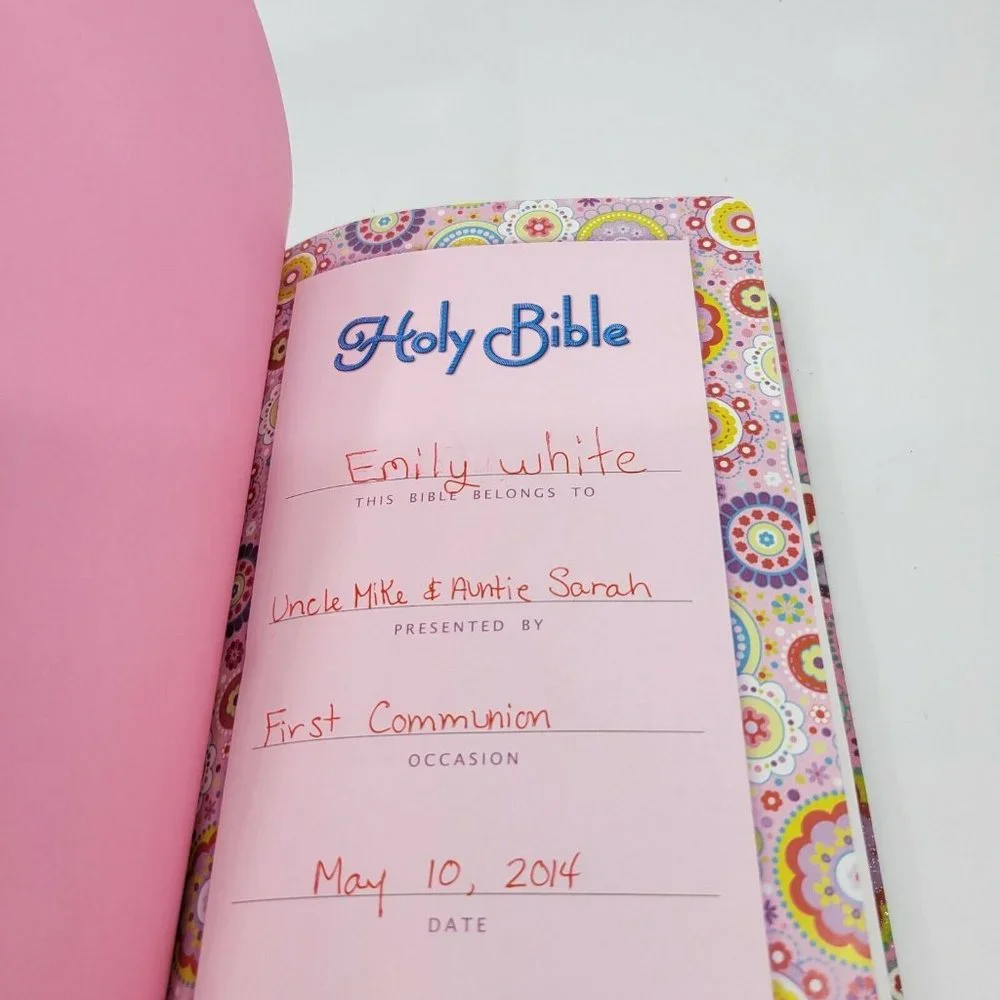 International Children's Bible Shiny Sequin Pink Colorful Holy Bible - Picture 9 of 10